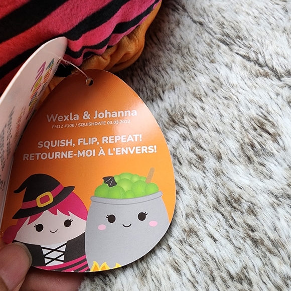 Squishmallow 12" Wexla The Witch And Johanna Flip-A-Mallow Halloween 2022 Black - Picture 8 of 8